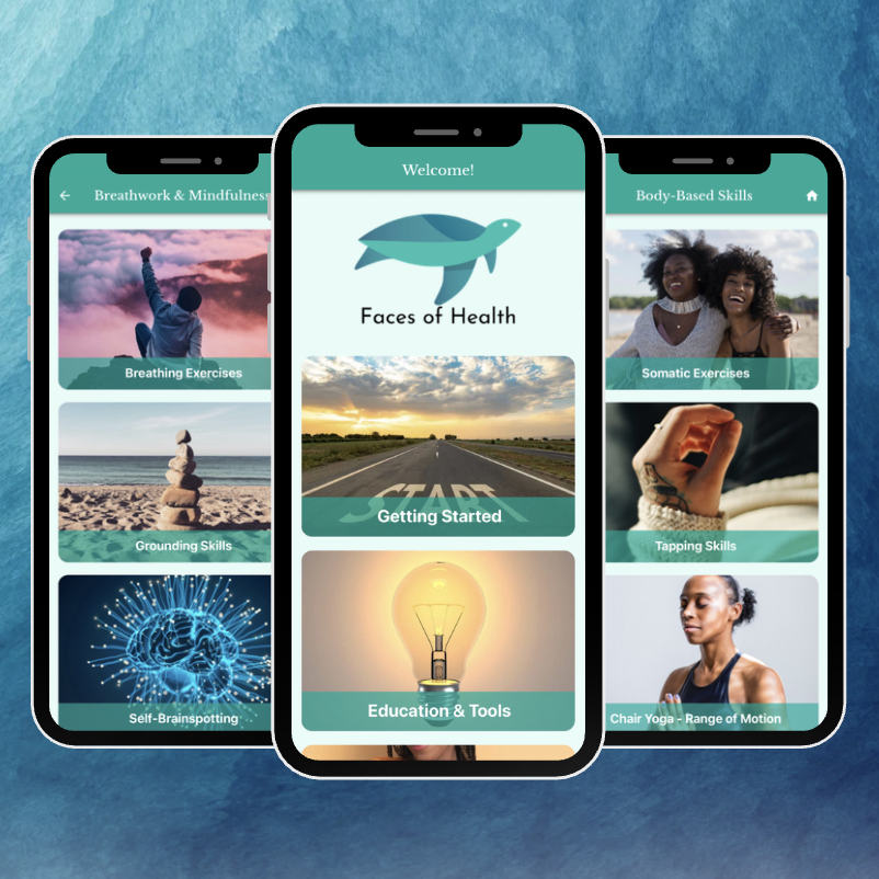 Faces of Health mental health and wellness app